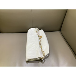 지존샵 샤넬 22백 스몰 미듐 샤이니 카프스킨 화이트 골드 浩浩 35CM/39CM