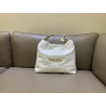 지존샵 샤넬 22백 스몰 미듐 샤이니 카프스킨 화이트 골드 浩浩 35CM/39CM
