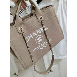 샤넬 도빌백 베이지 토드백 32CM