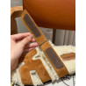 징댄 에르메스 시프레 시어링(Hermès Chypre Shearling) 샌들 经典