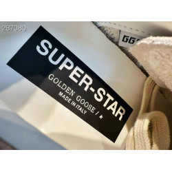 골든구스 해피샵 HAPPY 스웨이드 슈퍼스타 플래티넘 힐탭 핑크