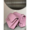 샤넬 지존샵 浩浩 20CM/23CM/25CM (클래식 플랩 크로스백 램스킨 핑크색)