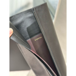 샤넬 神鸟-체인 레더 롱 부츠