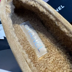 샤넬 스웨이드 플랫 로퍼