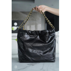 팬더샵 샤넬 22백 블랙 골드체인  Chanel 22 bag