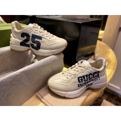 구찌 25 프린트 레더 라이톤 스니커즈