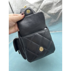 샤넬 지존샵 浩浩  22CM/27CM(맥시 호보 백 램스 골드 메탈 블랙 AS5302)