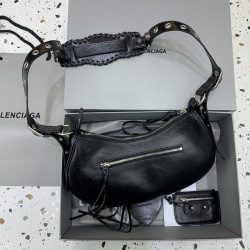 발렌시아가 르카골 숄더백 블랙 25CM/33CM
