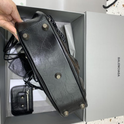 발렌시아가 르카골 숄더백 블랙 25CM/33CM