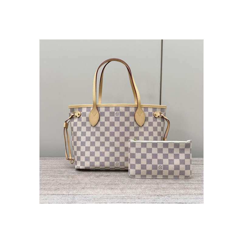 루이비통 여왕샵 女王 21CM X 29CM X12CM  (루이비통 네버풀 다미에 아주르 캔버스 숄더백 토드백)