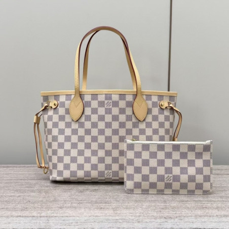 루이비통 여왕샵 女王 21CM X 29CM X12CM (루이비통 네버풀 다미에 아주르 캔버스 숄더백 토드백)