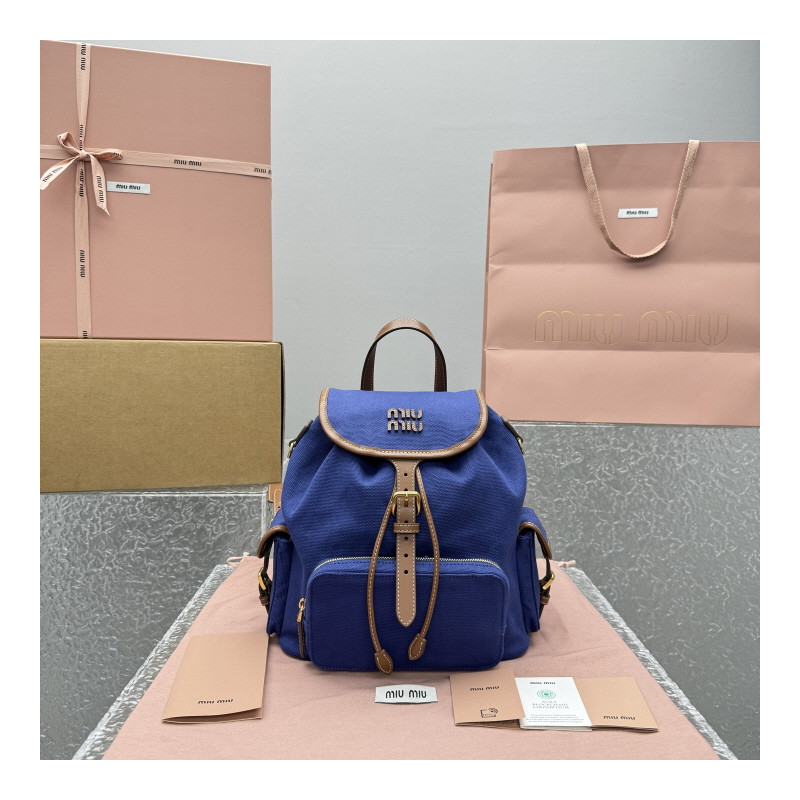 미우미우 캔버스 백팩 23CM/29CM