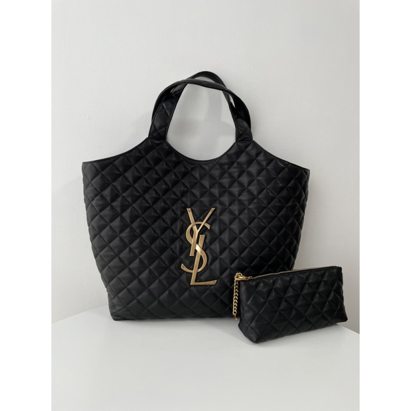 입생로랑(SAINT LAURENT) 이카르 아이케어 맥시 쇼퍼백 블랙프레임 38CM X 8CM X 43CM