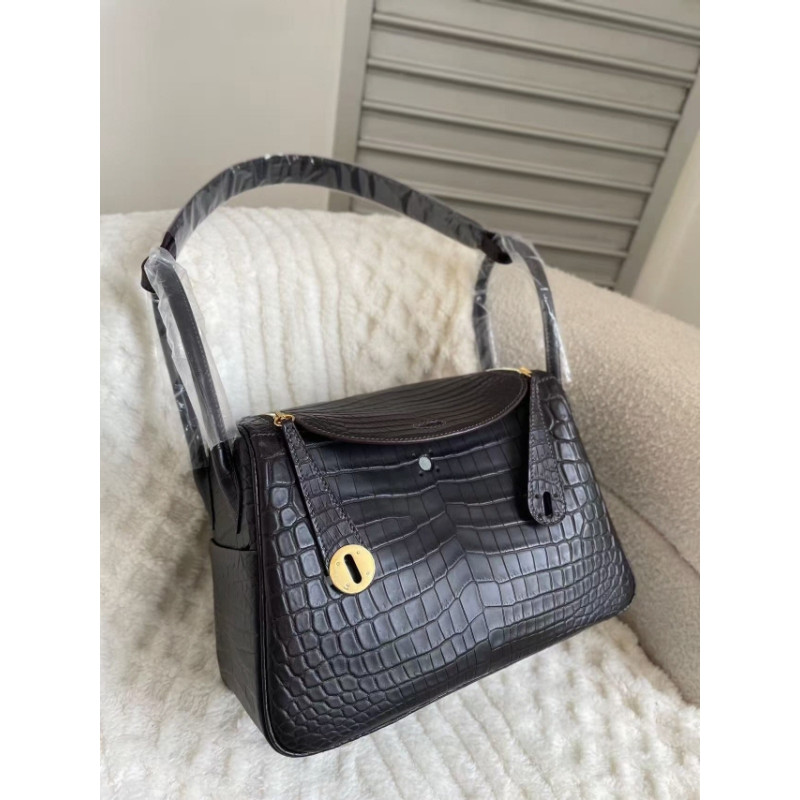 에르메스 AMY 尼罗鳄 26CM 半手工9500 全手缝10500