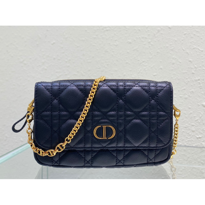 디올 카로 파우치백 大拇指 17.5CM X 10.5CM X 5CM