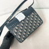 디올 몽테인 백블루 자카드 앤 스무스 카프스킨 24CM X 17CM X 8CM