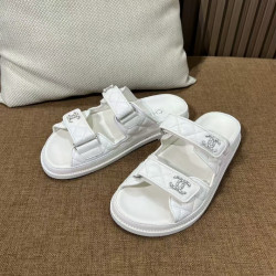 샤넬 벨크로 뮬 샌들 슬리퍼