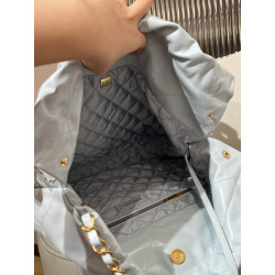 샤넬 지존샵 22백 라이트 블루 미디엄 浩浩 35CM
