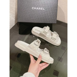 샤넬 벨크로 뮬 샌들 슬리퍼