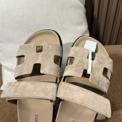 에르메스 여자 시프레 슬리퍼 샌들 스웨이드 IU매장