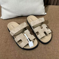 에르메스 여자 시프레 슬리퍼 샌들 스웨이드 IU매장