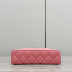 샤넬 카멜리아 새틴 & 레더 체인 핸드백 여왕샵 女王 17CM X 19.5CM X 5CM