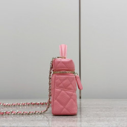 샤넬 카멜리아 새틴 & 레더 체인 핸드백 여왕샵 女王 17CM X 19.5CM X 5CM