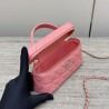 샤넬 카멜리아 새틴 & 레더 체인 핸드백 여왕샵 女王 17CM X 19.5CM X 5CM