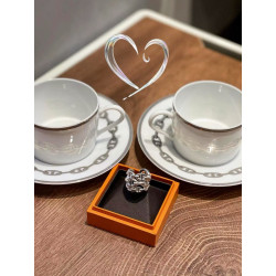 에르메스 체인 샹달 반지 실버 (Chaine d’Ancre Enchaînée Ring in Silver) MOMO