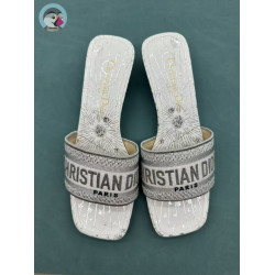 디올 디웨이(DWAY)슬라이드 뮬 슬리퍼