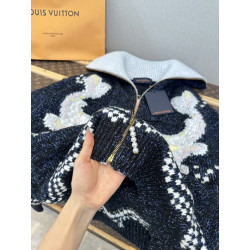 루이비통(Louis Vuitton) 지퍼 니트드 블루종 가디건 VIP