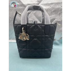 엔젤샵 디올 뚜주흐 버티컬 나노 토트백 블랙 매크로까나쥬 송아지 가죽