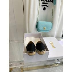 끌로에 데님 에스파듀 플랫 슈즈