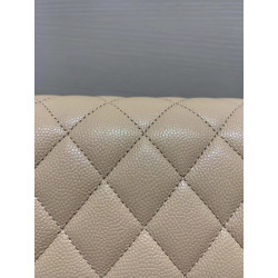 지존샵 샤넬 캐비어 클래식 플랩백 미듐 베이지