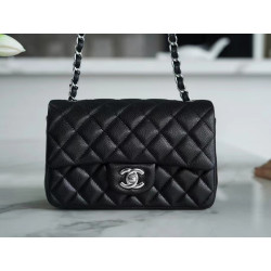 팬더샵 샤넬 클래식 뉴미니 플랩백 금장 Chanel NEWMINI Classic Flap BAG Silver Metal  20CM