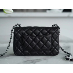 팬더샵 샤넬 클래식 뉴미니 플랩백 금장 Chanel NEWMINI Classic Flap BAG Silver Metal  20CM