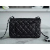 팬더샵 샤넬 클래식 뉴미니 플랩백 금장 Chanel NEWMINI Classic Flap BAG Silver Metal  20CM