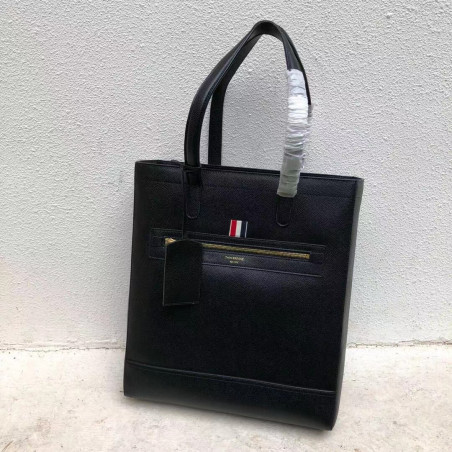 18 S/S THOM BROWNE 톰 브라운 페블 그레인 레더 토트 백
