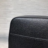 톰브라운 텍스쳐드 지퍼 파우치 블랙 -艾尚