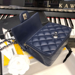 샤넬  클래식 미니 램스킨 플랩백 은장 Chanel MINI Classic Flap BAG Lambskin and Silver Metal  17CM