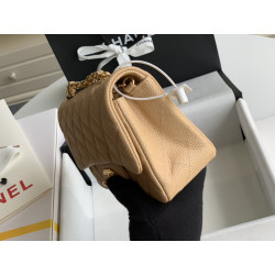 샤넬  클래식 뉴미니 캐비어 플랩백 금장 Chanel NEWMINI Classic Flap BAG Gold-Tone Metal  20CM