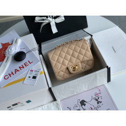 샤넬 클래식 미니 캐비어 플랩백 금장 Chanel MINI Classic Flap BAG Gold-Tone Metal  17CM