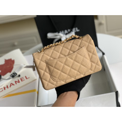 샤넬  클래식 뉴미니 캐비어 플랩백 금장 Chanel NEWMINI Classic Flap BAG Gold-Tone Metal  20CM