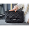 팬더샵 샤넬 클래식 블랙 체인 빈티지 숄더백 CHANEL 2.55 REISSUE BAG CLASSIC 28CM