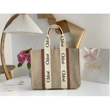 끌로에 우디백 토드백 CHLOE WOODY TOTE BAG- 43CM