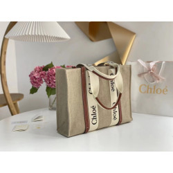 끌로에 우디백 토드백 CHLOE WOODY TOTE BAG- 43CM