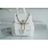 팬더샵 샤넬 램스킨 듀마백팩 화이트-CHANEL SMALL DUMA POCKETS DRAWSTRING BACKPACK AS2908 B08609 10601