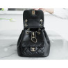 팬더샵 샤넬 램스킨 듀마백팩 블랙-CHANEL SMALL DUMA POCKETS DRAWSTRING BACKPACK AS2908