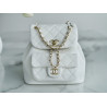 팬더샵 샤넬 램스킨 듀마백팩 화이트-CHANEL SMALL DUMA POCKETS DRAWSTRING BACKPACK AS2908 B08609 10601