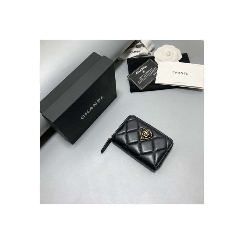 샤넬 하트 지퍼돌이 지갑 CHANEL WALLET